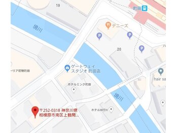 つるまる整体 町田/お店までのミニ地図です（町田）