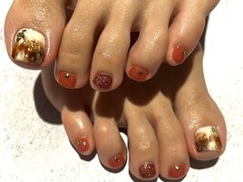 フットネイル　ニュアンス