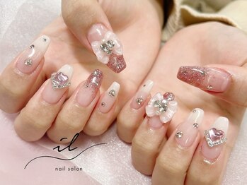 イル 神戸店/ピンク×ラメグラデーション