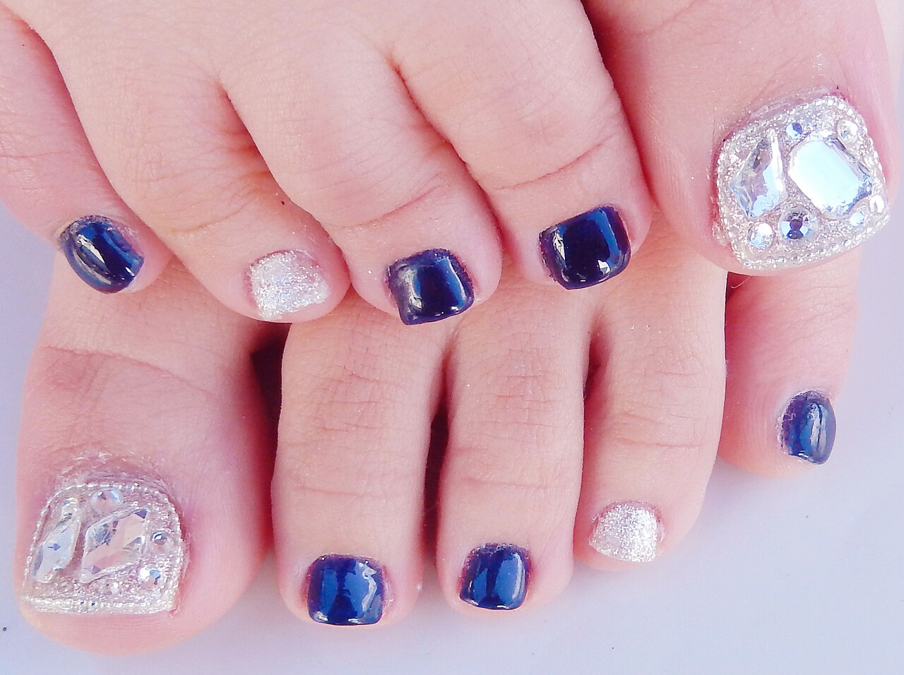 Pedi Balance（ペディバランス）ベース、トップ、レッドネイビー巻き爪