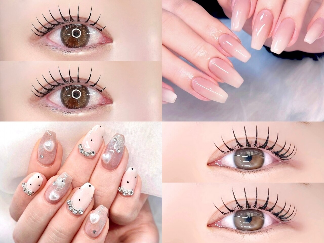 ネイル・アイメニューの同時施術が可能！銀座で人気のまつげ,まつげ