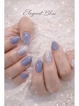 キュービーネイルプラス 大宮マルイ店(QB Nailplus)/透明感は、青でつくる。