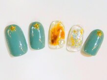 ネイルサロン ドレリッチ 大宮店(drerich)/【6990】シンプルべっ甲スター