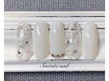 スエルテ ネイルサロン 北千住店/お花レース花嫁ネイル ¥10000