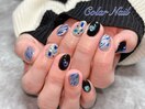 海外girlゼブラネイル
