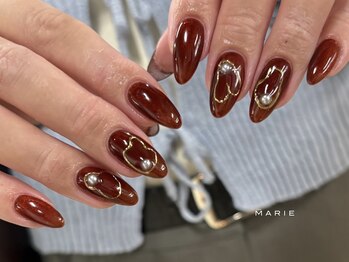 ザ マリー 三条店(THE MARIE)/4)7000円 秋ネイル 1030b