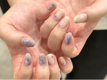ナンバーネイル 立川(N゜Nail)/ネイビーニュアンスネイル