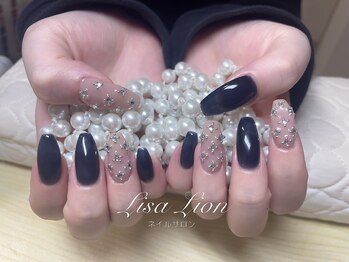 リサライオン(Lisa Lion)/持ち込み4本☆キラキラネイビー