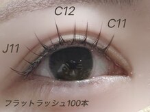 エミーアイラッシュ 大通店(Emii Eyelash)/フラットラッシュ100本/Cカール
