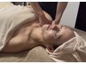 【女性限定】 リンパマッサージ肩背中+ヘッドスパ/肩首こり眼精疲労 45分