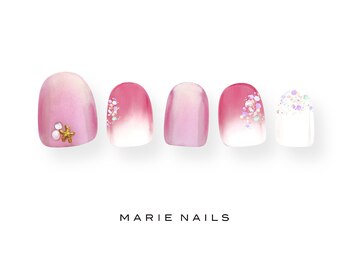 マリー ネイルズ いわきラトブ店(MARIE NAILS)/定額6,600円税込 ピンク0921c