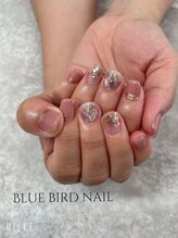 ブルーバードネイル(Blue bird nail)/大理石ネイル