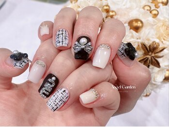 エンジェルガーデンネイル 池袋店(Angelgarden nail)/大人ツイートネイル パーツ追加