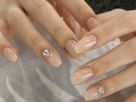 綺麗め繊細ネイル♪