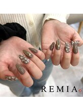 レミア 湘南台(REMIA)/秋・ヒョウ柄ネイル