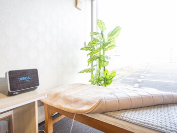 ジャパンヘルスビューティーラボ 大垣(JAPAN HEALTH BEAUTY LAB)の写真/トップアスリートも使う「DENBA」と呼ばれるマットの上でマッサージ◇不眠/だるさ/冷えなどのお悩みに◎