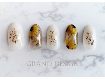 グランドデザイン 穂積店(GRAND DESIGN)/ひまわりネイル