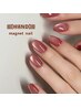 【シンプルなのに惹きつける】HAND◆今流行りのマグネット&フラッシュネイル