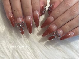 こだわりリボンネイル