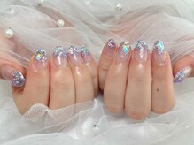 プティ アイビューティ 北浜店(peTiT eyebeauty)/韓国ネイル　キラキラ　夏ネイル