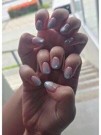 透けラメミストネイル