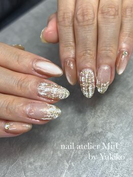 ネイル アトリエ ミジュ(nail atelier MijU)/ツイードネイル