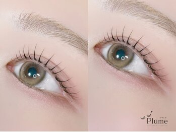 プリュム 中崎町店(PLUME)の写真/《垢抜け感×まつげ盛れ☆》まつげパーマや平均1.5～2倍の持続力のLEDフラットラッシュ★モチも好評◎