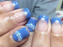 ネイルネイル 南森町店(nailnail)/ブルーもパールでガーリィに♪