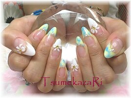 イエロー×ブルーマーブル＋３Ｄ