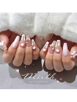 ホワイトチョコ nail