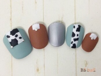 ビービーネイル 所沢店(BB)/牛柄ネイル