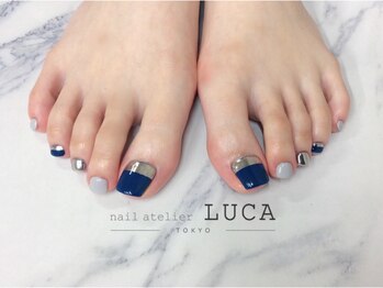 ネイルアトリエルカ(nail atelier LUCA)/W-267 ミラーフレンチネイル