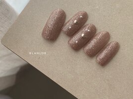 キラキラハートネイル