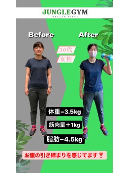 ジャングルジム(JUNGLE GYM)/30代女性before after♪