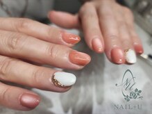 ネイルプラスユウ(NAIL+U)/マグネット&ミラーネイル