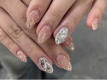 ウノア(unoa)の写真/パーツを使ったゴテゴテデザインもお任せください◎イベントや推し活にもオススメ♪ご相談もお気軽に☆