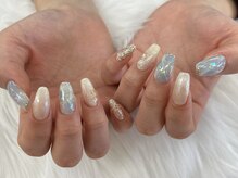 ディーネイル 池袋(D-nail)/[木村]大理石風ネイル