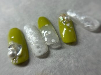 ネイルサロン マハロ(Nail salon MaHaLo)/3★4月マンスリーデザイン¥6950