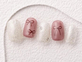 アイネイルズ 大宮店(Ｉ nails)/ラメ×リボン