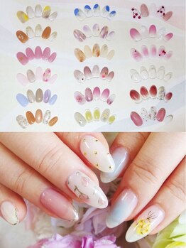 メイクプラスネイル ヴィヴィッド(MAKE+NAIL vivid)の写真/新作♪定額ハンド 写真左から5280円6380円7480円/右手6380円左手7480円◆学生ミセスOLセレブ等幅広くご来店