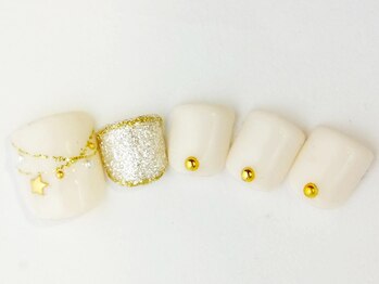 ネイルサロン ドレリッチ 大宮店(drerich)/ホワイトオーナメント