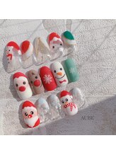 オーブ(AUBE)/冬ネイル クリスマスネイル