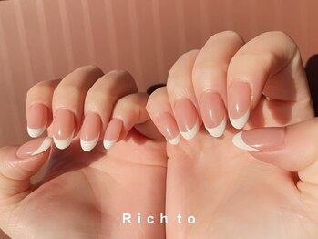 リッチ トゥ 安城店(Rich to)/フレンチネイル×ベースカラー