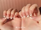 フレンチネイル×ベースカラー