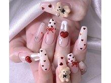 エムズ ネイルサロン(M2)/長さだし“バレンタインネイル”