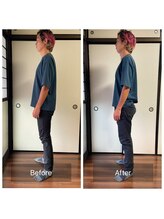 ミントのかべの整体院/施術ビフォーアフター