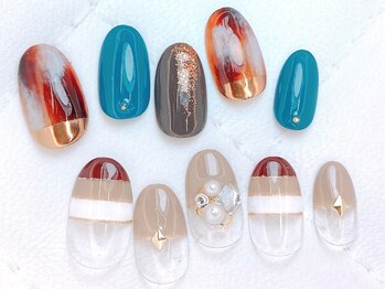 メロウブルー(mellow blue)の写真/【駒込駅徒歩3分】大人女性の心をくすぐる洗練されたデザインで、上品な指先を演出します♪お仕事帰りに◎