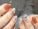 leopard×beige×gold☆
