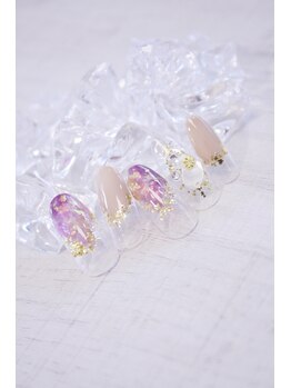 ラルネイル 大宮(Lull. nail)/パープル＊天然石