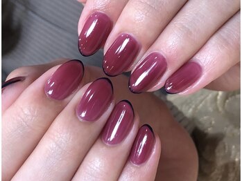 エクラ(eclat)/ちゅるんワンカラー×細フレンチ